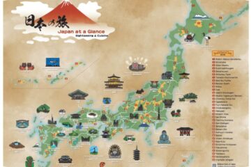 Japan at a Glance; Sightseeing & Cuisine 地図